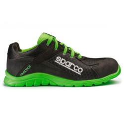 ZAPATILLAS SPARCO PRACTICE KEKE TALLA 37 NEGRO/VERDE S1P SRC