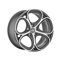 RIM MSW 82 8x18 5x100 ET 40 POLISHED MATT METAL SILVER (MGMFP)
