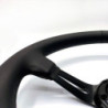 Semi-displaced steering wheel nappa leather with black arms