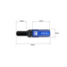 OMP Speed set 20 tornillos M12x1.25 llave 17-19 L: 28mm azul alu.7075 + DIN 12.9