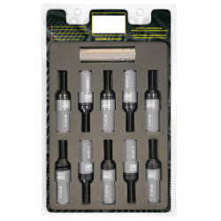 OMP Speed set 20 tornillos M12x1.5 llave 17-19 L: 28mm gris alu.7075 + DIN 12.9