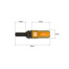 OMP Speed set 20 tornillos M12x1.5 llave 17-19 L: 28mm naranja alu.7075 + DIN 12.9