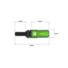 OMP Speed set 20 tornillos M12x1.5 llave 17-19 L: 28mm verde alu.7075 + DIN 12.9