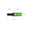 OMP Speed set 20 tornillos M14x1.25 llave 17-19 L: 28mm verde alu.7075 + DIN 12.9