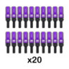 OMP Speed set 20 tornillos M14x1.5 llave 17-19 L: 28mm morado alu.7075 + DIN 12.9