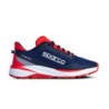 BOTINES S-RUN TALLA 37 AZUL MARINO/ROJO