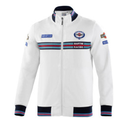 SUDADERA CON CREMALLERA MARTINI-R XL BLANCA