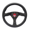VOLANTE MOD.383 CUERO PERFORADO COSIDO ROJO