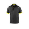 TW POLO SIZE L GRAY/FLUO YELLOW