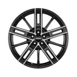 LLANTA RONAL R67 8.0X18 ET42 5X120 JETBLACK-FRENTE PULIDO