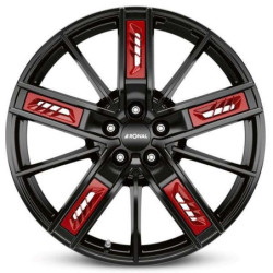 LLANTA RONAL R67 Red Left 8.0X19 ET54 5X112 JETBLACK