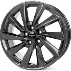 LLANTA RONAL R70 8.5X18 ET40 5X112 GRIS ORBITAL NEGRO