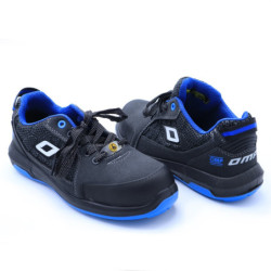 OMP MECCANICA WORK SAFETY SHOES S1P SRC ESD PRO SPORT SIZE 45 GRAY BLUE