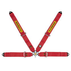 ARNES 4 PUNTOS 3" ACERO KIT CAR GT/RALLY FIA8853-1998 ROJO