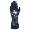 OMP SPORT FIA 8856-2018 MY2025 NAVY BLUE / CYAN SIZE L GLOVES
