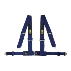OMP OFFROAD 4 POINTS HARNESS 3+2" CLIP ATTACHMENT ECE 16-08 BLUE