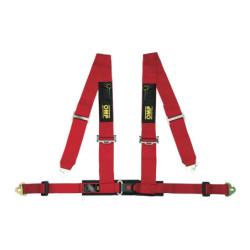 OMP OFFROAD 4 POINTS HARNESS 3+2" CLIP ATTACHMENT ECE 16-08 BLACK