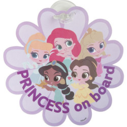 LETRERO DE PRINCESAS DISNEY A BORDO