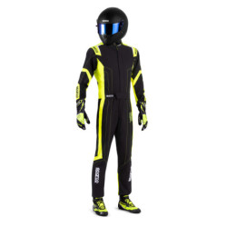 SPARCO K48 THUNDER KARTING SUIT BLACK/YELLOW SIZE M