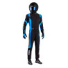 SPARCO K48 THUNDER KARTING SUIT BLACK/BLUE SIZE 130