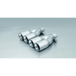 COLAS DE ESCAPE 4X76MM CROMO CORTE RECTO