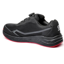 ZAPATO SEGURIDAD SPARCO IMPULSE+ S1PS ROTOR NEGRO/ROJO TALLA 48