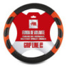 BLACK/RED GRIP STEERING WHEEL COVER CS6 OLD INT30169