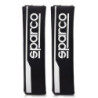 SPARCO CS6 BLACK 2 PIECE SEAT BELT PADS SET
