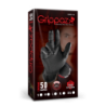 GRIPPAZ NITRILE FISHSCALE 240MM 6MIL 50PCS/BOX BLACK SIZE XL