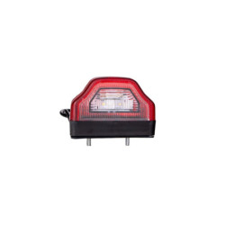 LICENSE PLATE LIGHT WITH ECE HOMOLOGATION 2XLED 10-30V 1.8W RED