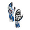 GUANTES KS-4 ART KART BLANCOS / AZULES (BOTINES) TALLA M