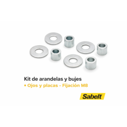 KIT DE 6 ARANDELAS Y BUJES PARA FIJACIÓN DE 7/16 (INCLUYE TORNILLO)