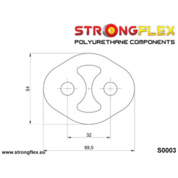 000003B SUPORTE DE ESCAPE HANGER 32MM