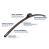 ESCOBILLAS SPARCO BLADE FRAMELESS CARBON 15CM