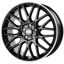 Llanta CMS C25 8.5x19 ET28 5x112 Negro/Aro Diamantado