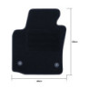 ALFOMBRA A MEDIDA SEAT LEON MK1 (1999-2006) 5PZ LOGOTIPO OCC