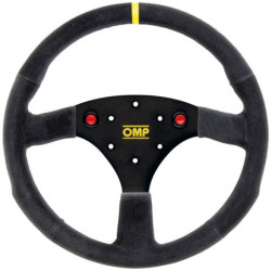 STEERING WHEEL OMP 320 ALU SP SUEDE 320MM BLACK