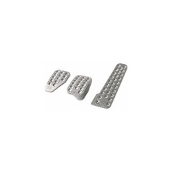 SET 3 PEDALES ALU RACING PLATA