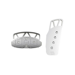 JUEGO 2 PEDALES ALUMINIO ANODIZADO PLATA