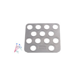 ESTRIBO DEL ACOMPAÑANTE EN ALUMINIO ARENADO PLATA
