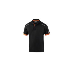 SPARCO TECH POLO SIZE XXL BLACK/ORANGE