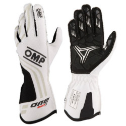 OMP ONE EVO-X GLOVES MY24 FIA 8856-2018 WHITE SIZE L