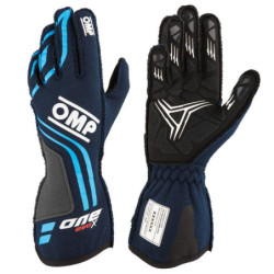 GUANTES ONE EVO-X MY24 FIA 8856-2018 AZUL MARINO / CIAN TALLA S