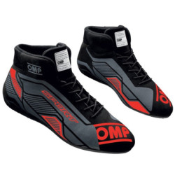 OMP SPORT FIA 8856-2018 BLACK/RED SNEAKERS SIZE 38