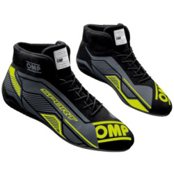 ZAPATILLAS OMP SPORT FIA 8856-2018 NEGRO/AMARILLO FLUO TALLA 41