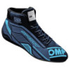 OMP SPORT FIA 8856-2018 BLACK/CYAN SNEAKERS SIZE 42