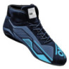 OMP SPORT FIA 8856-2018 BLACK/CYAN SNEAKERS SIZE 42
