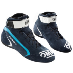 OMP FIRST SNEAKERS FIA 8856-2018 BLUE / WHITE / CYAN SIZE 45