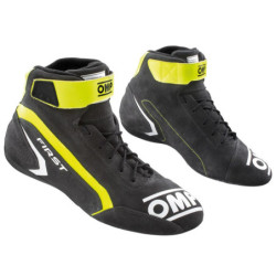 ZAPATOS DE PRIMERA FIA 8856-2018 GRIS / AMARILLO FLUO TALLA 42