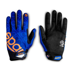 Guantes Sparco Meca 3 talla L azul/naranja | OCC Sport